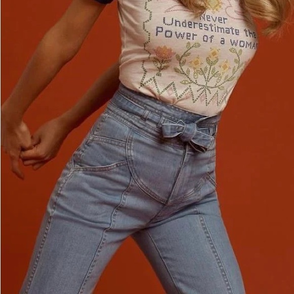 Stoned Immaculate Waiting For the Sun Bell Bottom Jeans Topanga Denim Women’s 27 - Picture 5 of 16